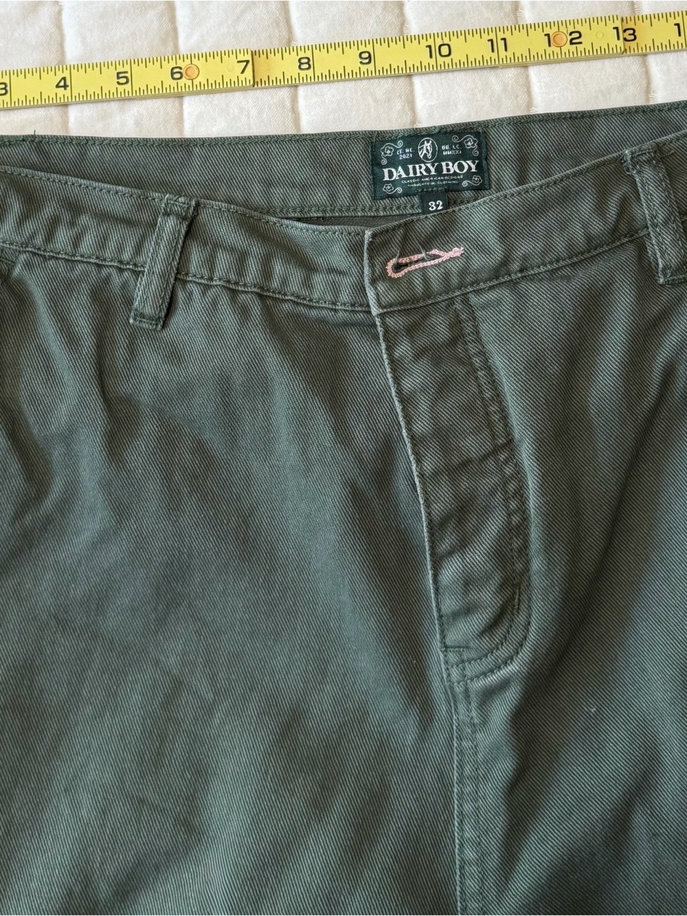 DAIRY BOY Women’s Olive Green Pants